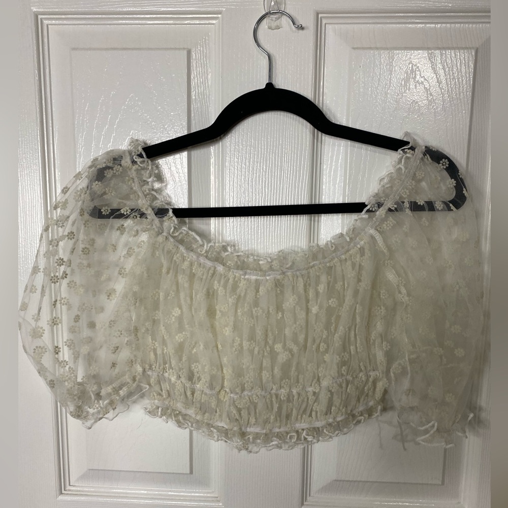Mesh lace top